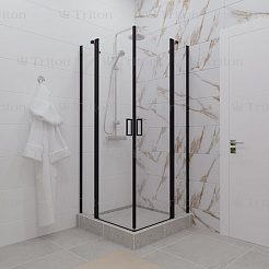 Triton Душевой уголок Тау-Блэк 90x90 – фотография-4